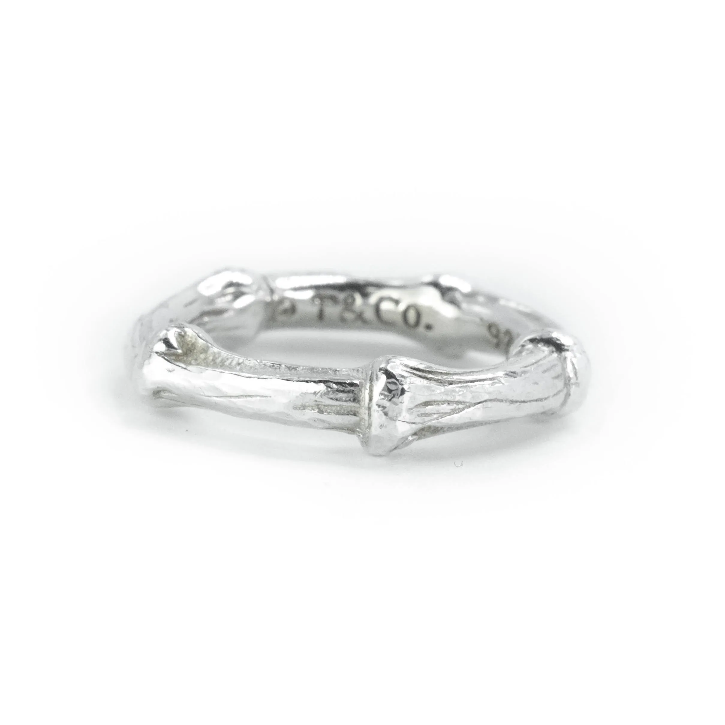 Tiffany & Co Bamboo Sterling Silver Band Ring Size : I