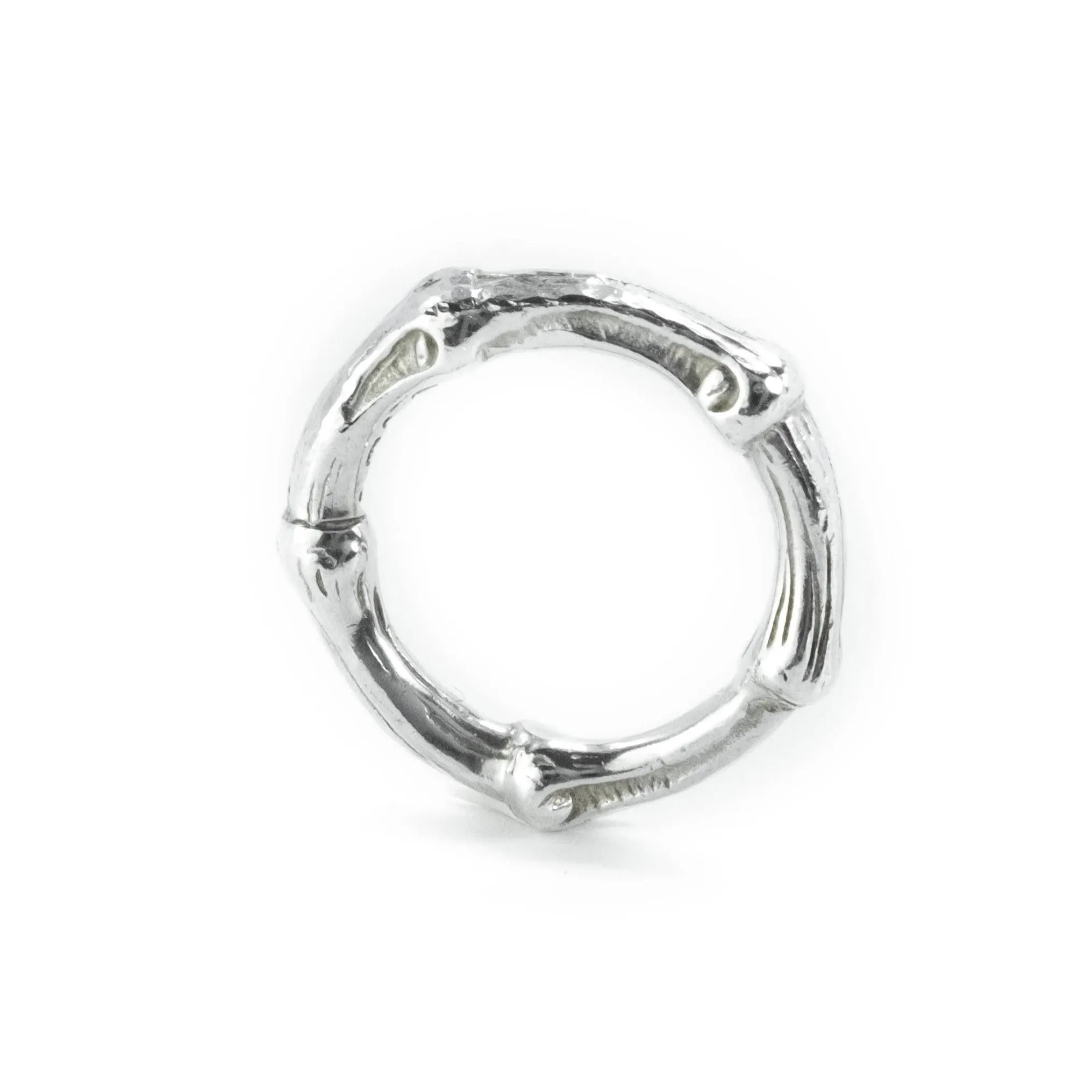 Tiffany & Co Bamboo Sterling Silver Band Ring Size : I