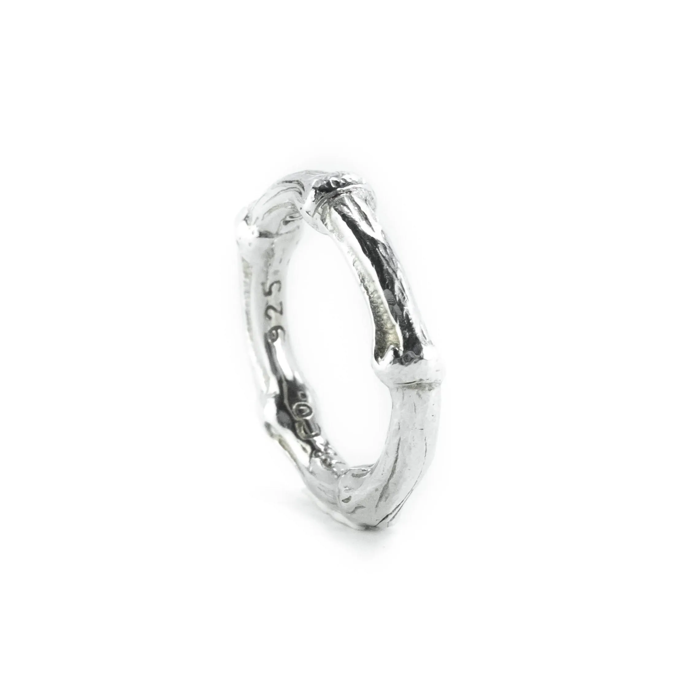 Tiffany & Co Bamboo Sterling Silver Band Ring Size : I