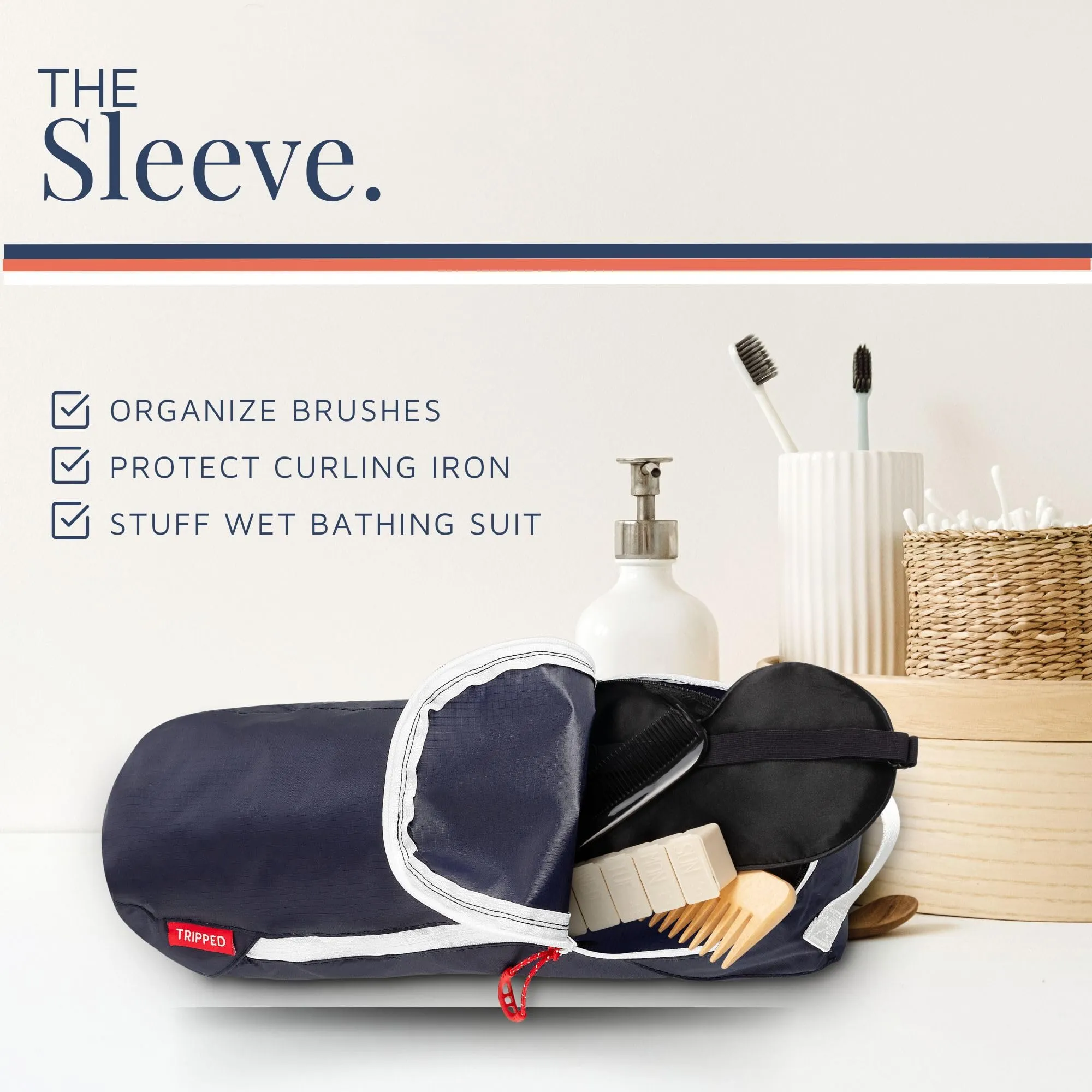 Toiletry Bag Kit Set: Hanging Travel Toiletry Bag   311 TSA Cosmetic Liquid Bag   Ultralight Accessory Organizer Pouch (Navy Ripstop)