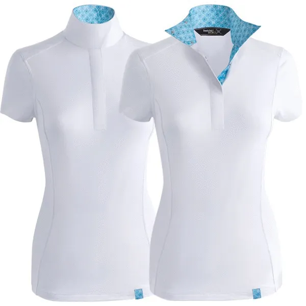 Tredstep Solo Competition Ladies Shirt White & Blue