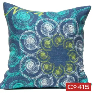 Troca Suzani Pillow - Ocean
