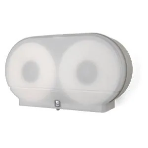 Twin 9" Jumbo with Adaptor  - White Translucent - RD0027-03F