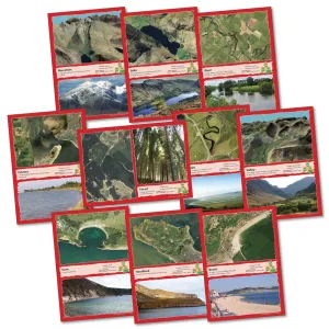 UK Physical Features Deskmats pk 10