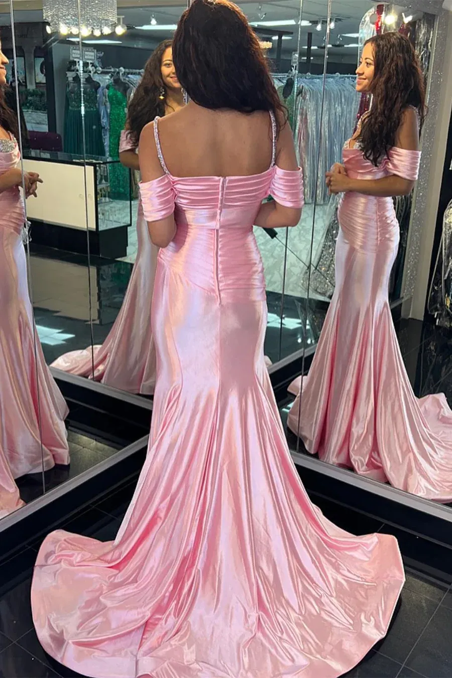 Unique Pageant Dress Sweetheart Spaghetti Straps Long Prom Dress