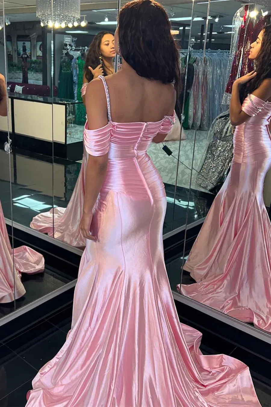 Unique Pageant Dress Sweetheart Spaghetti Straps Long Prom Dress