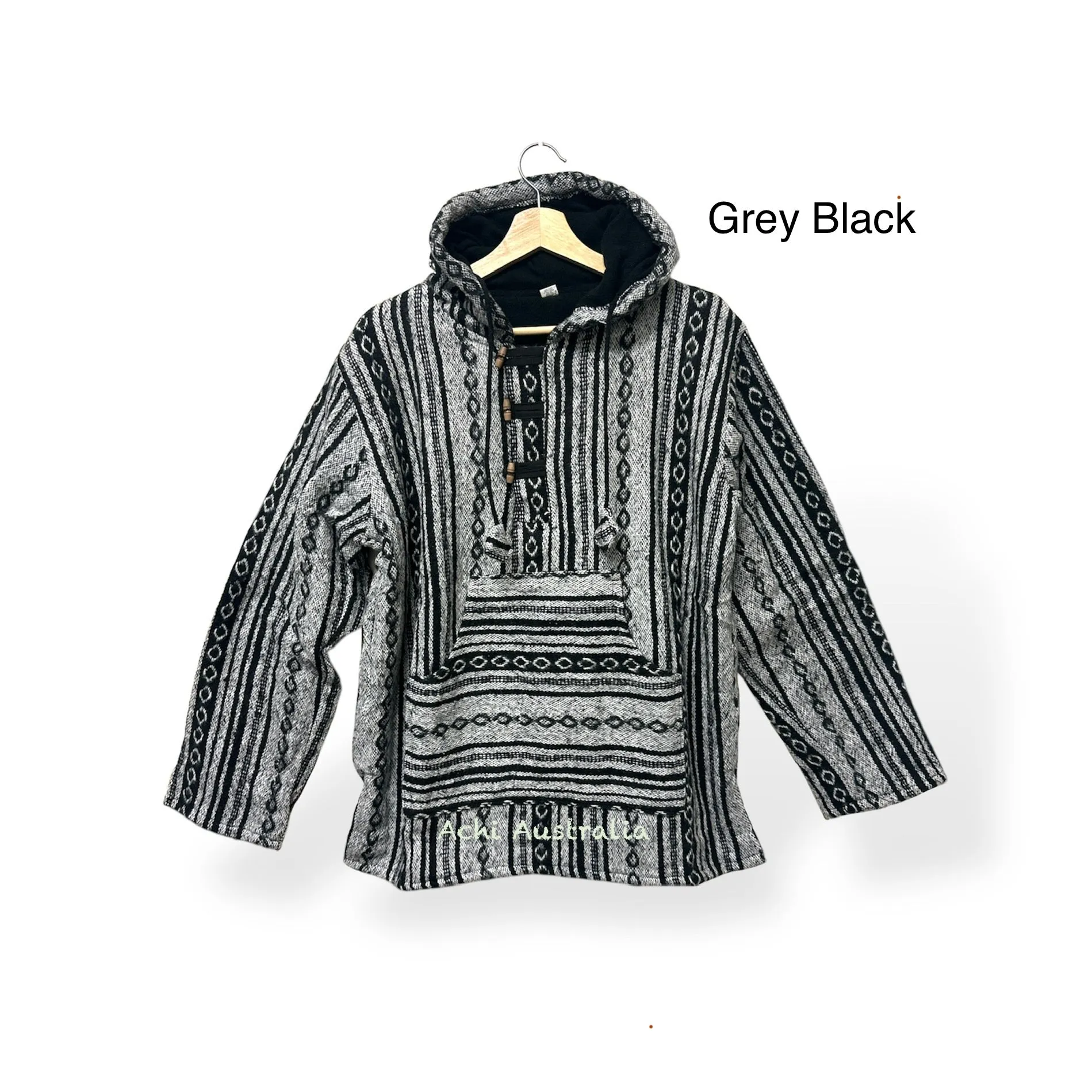 Unisex Pullover Cotton Hoodie Jacket with Fleece lining