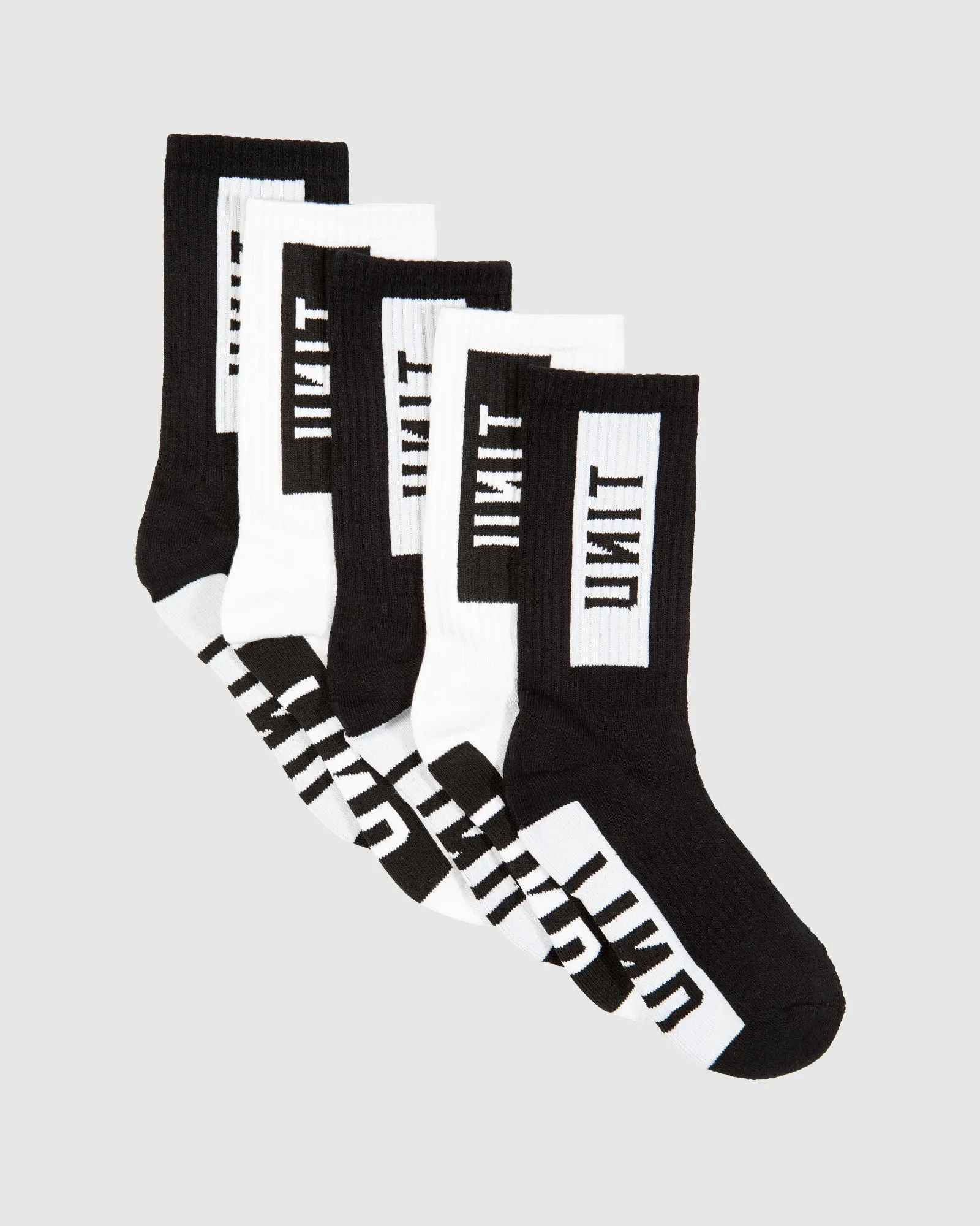 UNIT Fixed Youth Bamboo Hi-Lux Socks - 5 pack