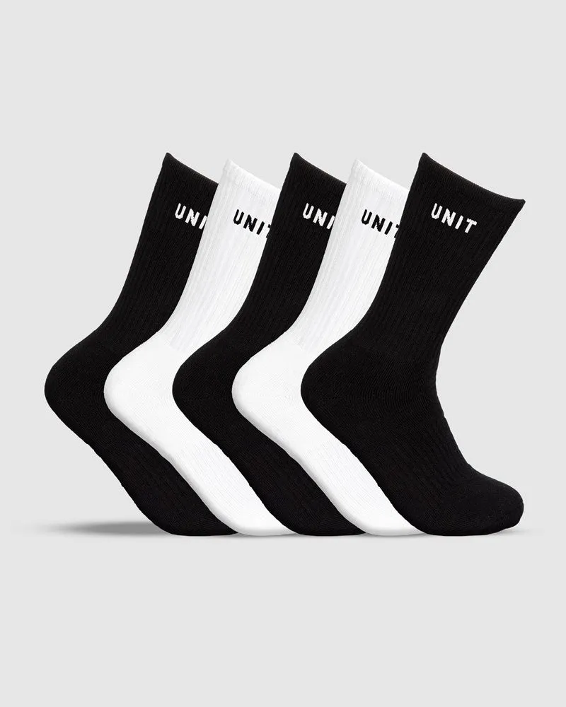 UNIT Storm Youth Bamboo Hi-Lux Socks - 5 Pack
