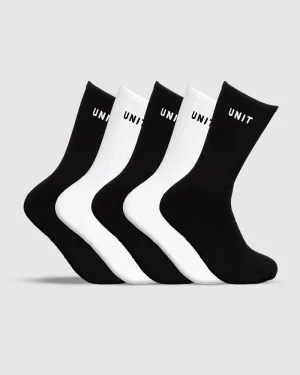UNIT Storm Youth Bamboo Hi-Lux Socks - 5 Pack