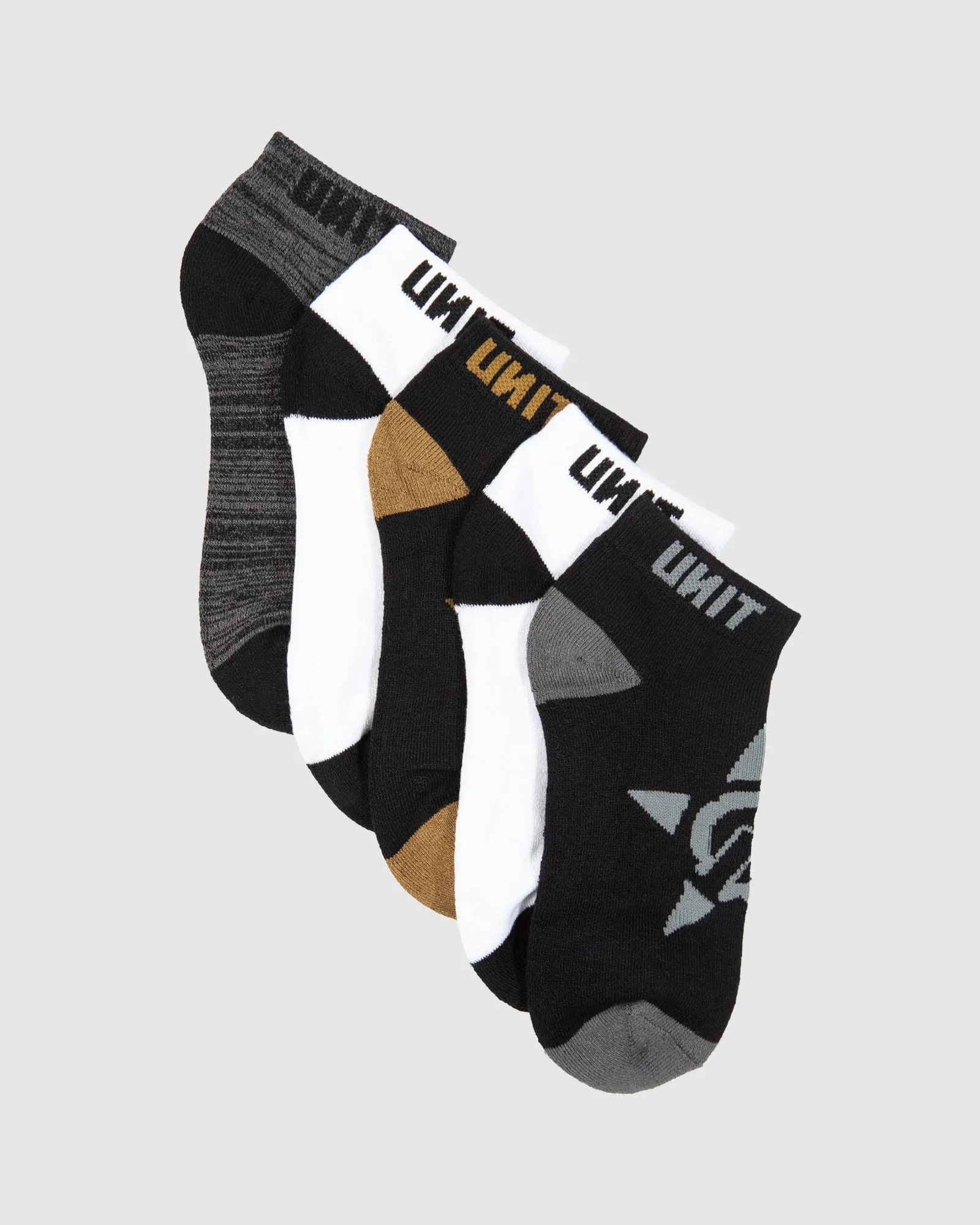 UNIT Vital Youth Bamboo Lo-Lux Socks - 5 Pack