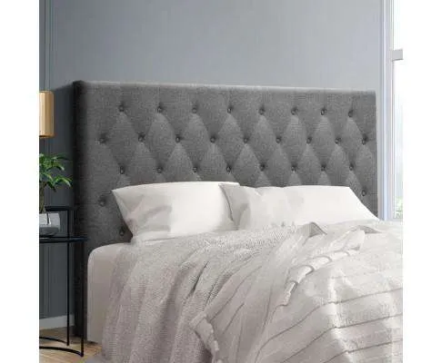 Upholstered Fabric Head Board - Grey