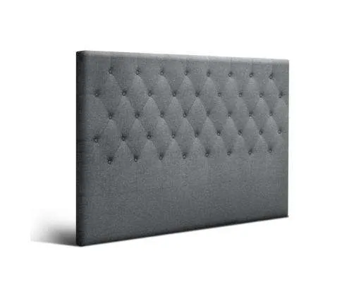 Upholstered Fabric Head Board - Grey
