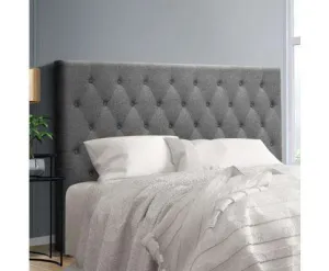 Upholstered Fabric Head Board - Grey