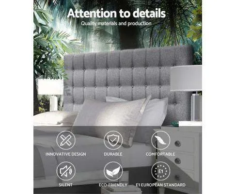 Upholstered Fabric Headboard - Grey