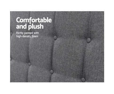 Upholstered Fabric Headboard - Grey