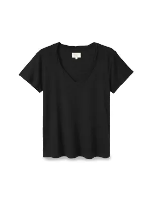 V-shirt cotton linen