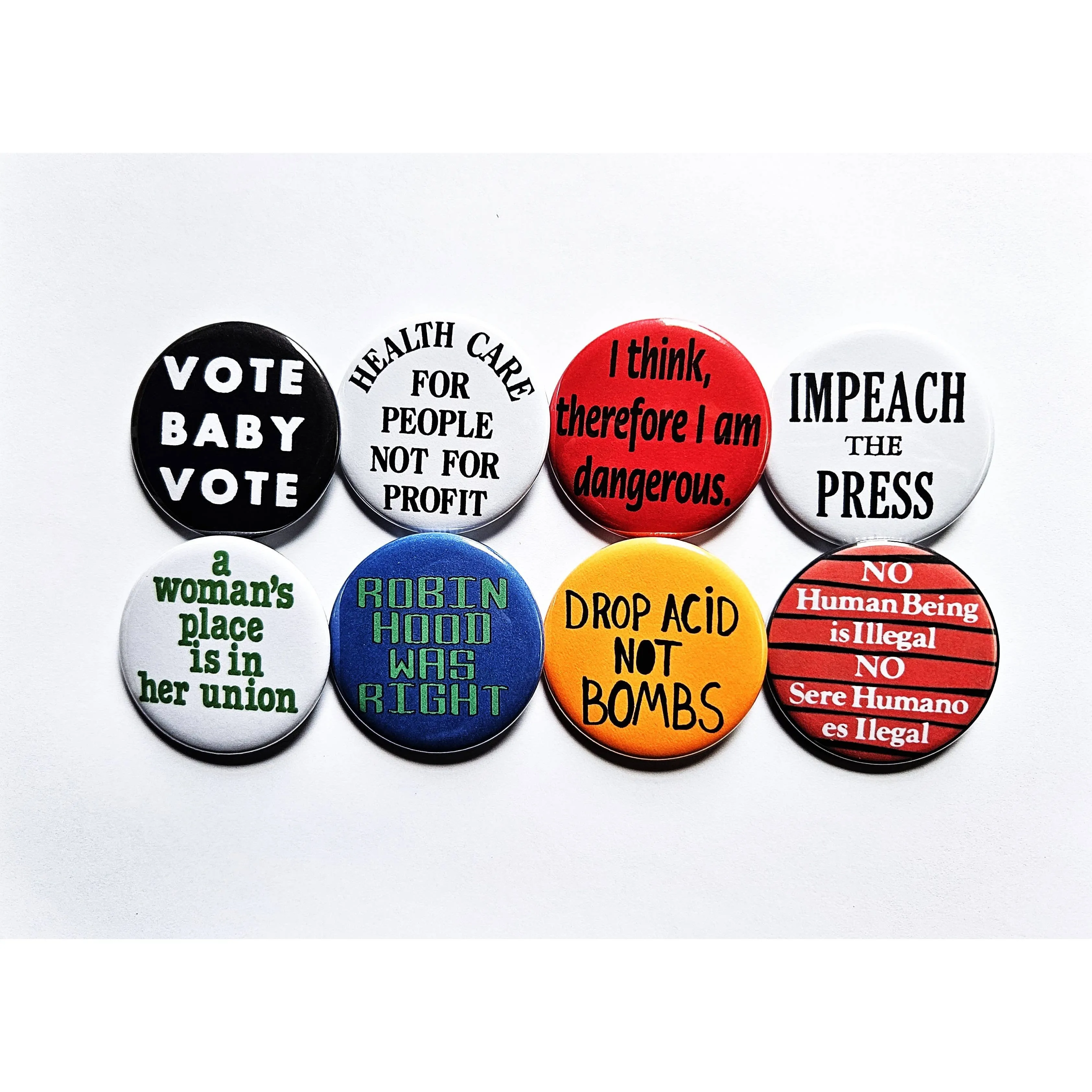 Vintage Reproduction Robin Hood was Right Political Small Pinback Button | 1.25" Diameter