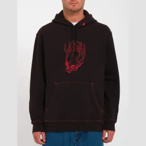 Volcom Burnher Howl At The Moon Pullover Hoodie Black