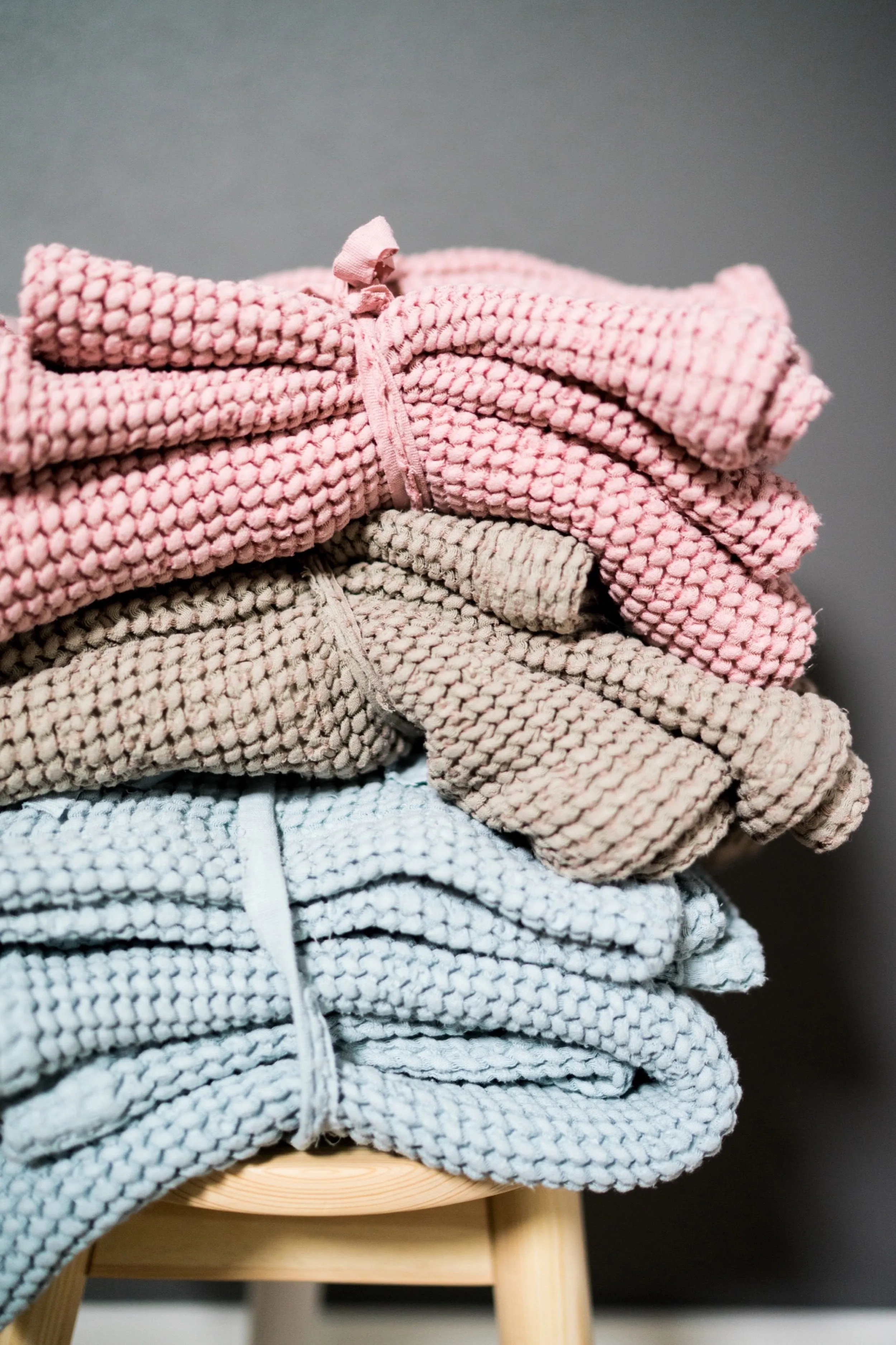 Waffle throw blanket