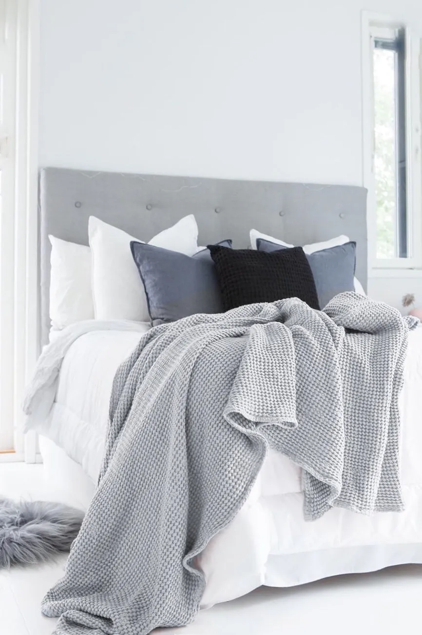 Waffle throw blanket