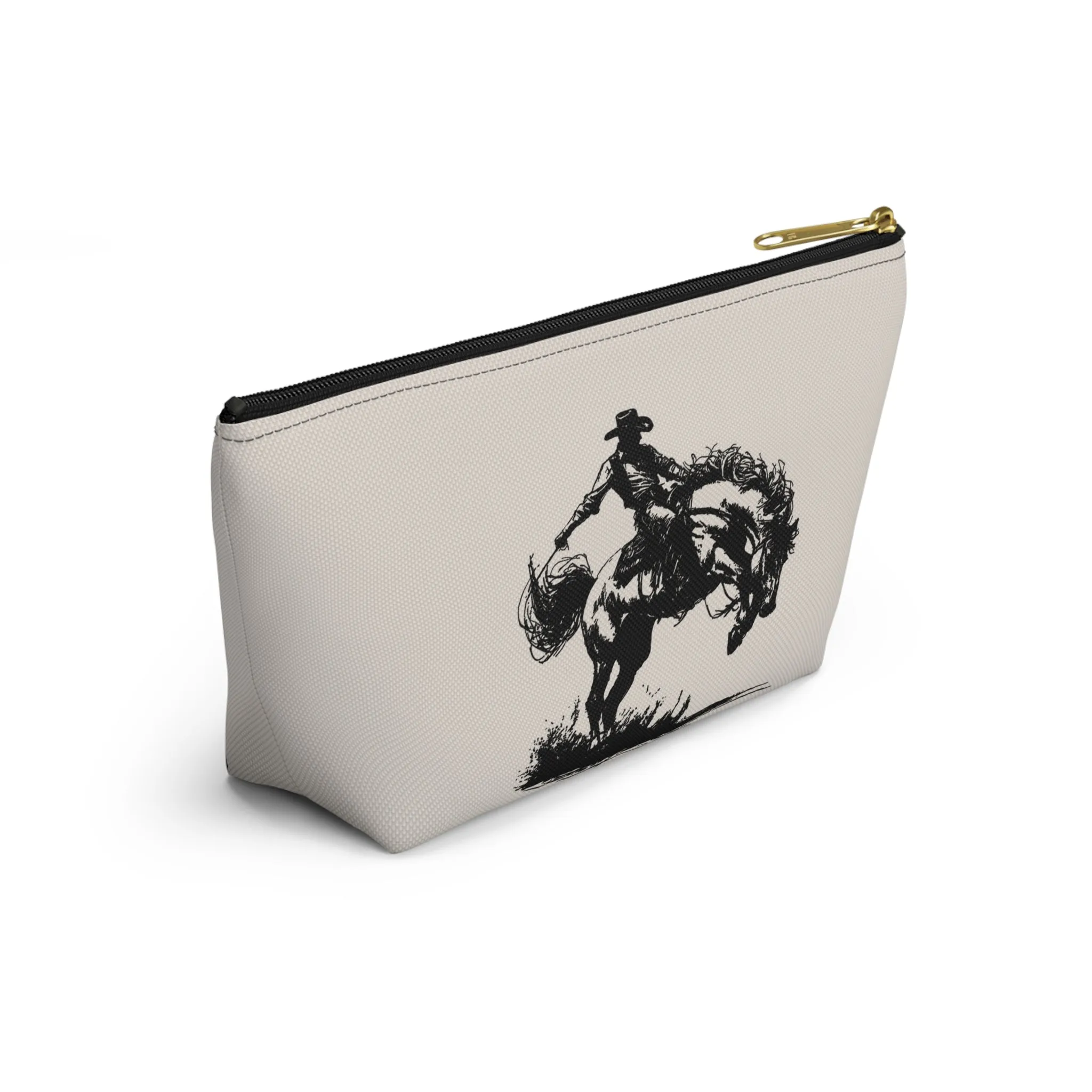 Western-Themed Accessory Pouch - Sunset Ridge & Cowboy Designs