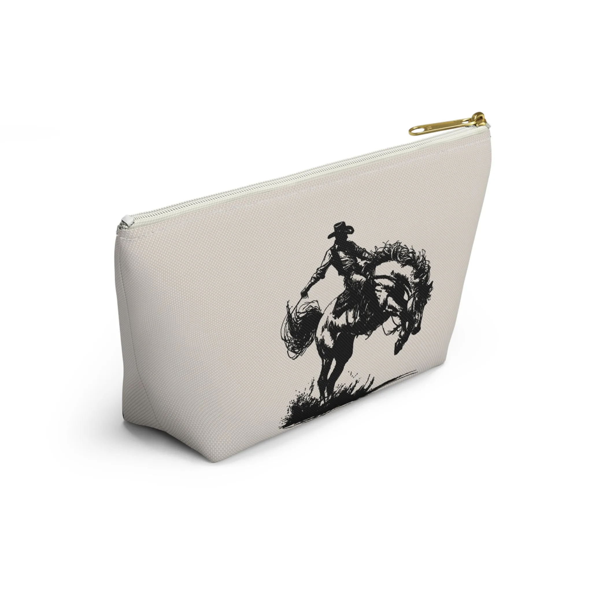 Western-Themed Accessory Pouch - Sunset Ridge & Cowboy Designs