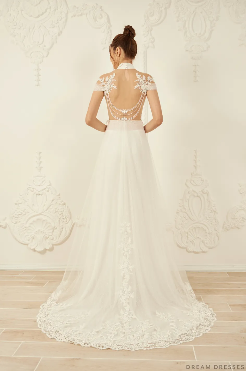 White Bridal Ao Dai | Modern Vietnamese Wedding Dress (#ILIANA)