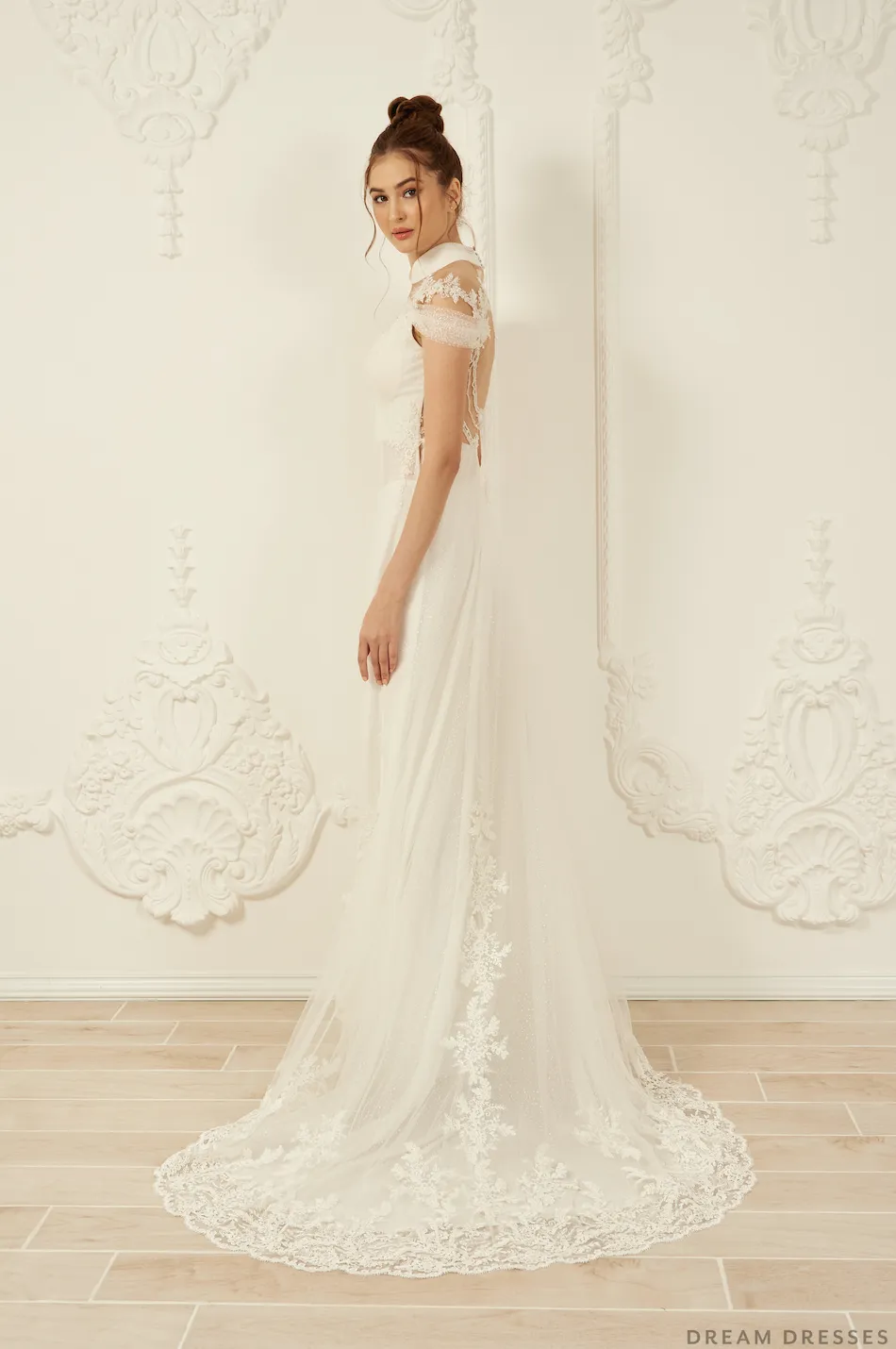 White Bridal Ao Dai | Modern Vietnamese Wedding Dress (#ILIANA)
