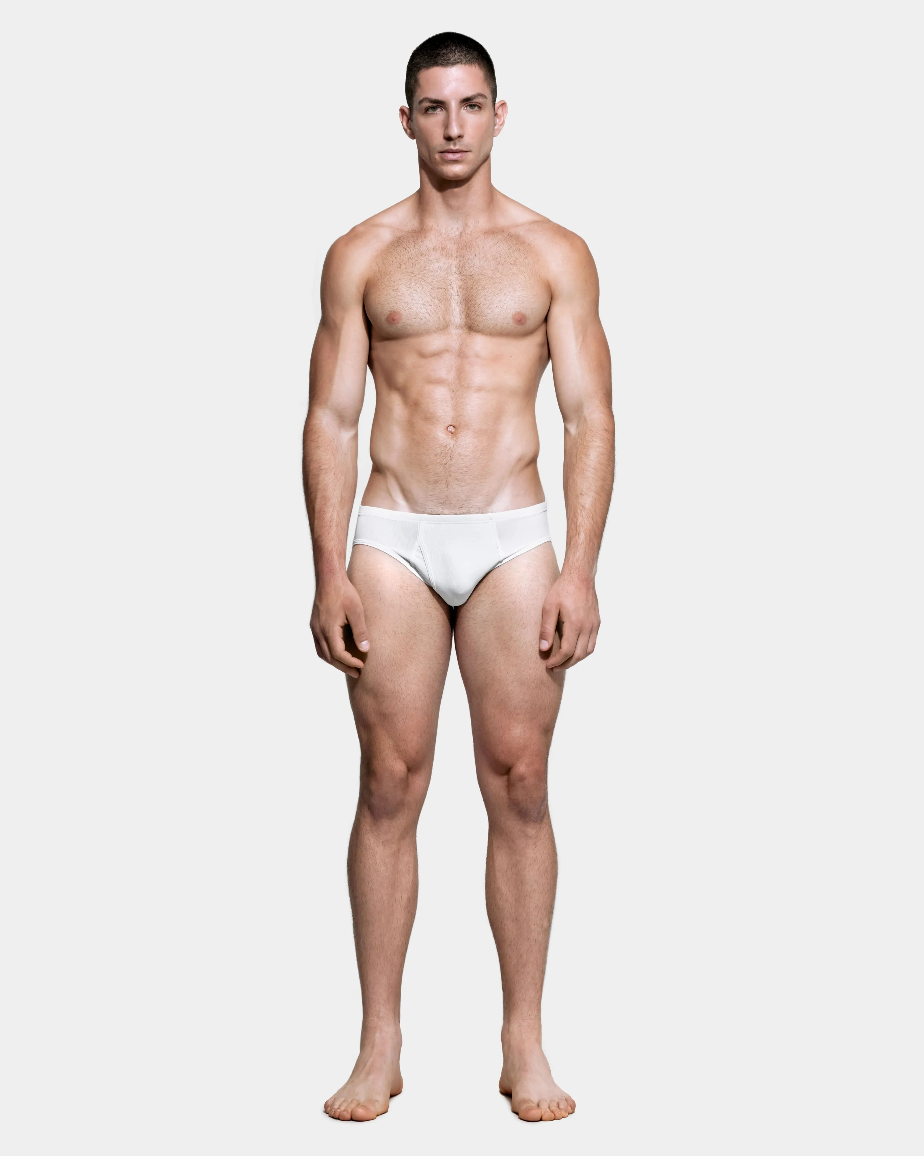 White Kneibler Swim Brief