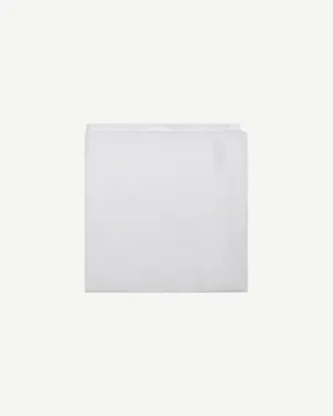 White Linen Handkerchief | Handrolled