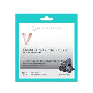 Wholesale Bamboo Charcoal, Sea Salt Foot Mask - Displayer of 12