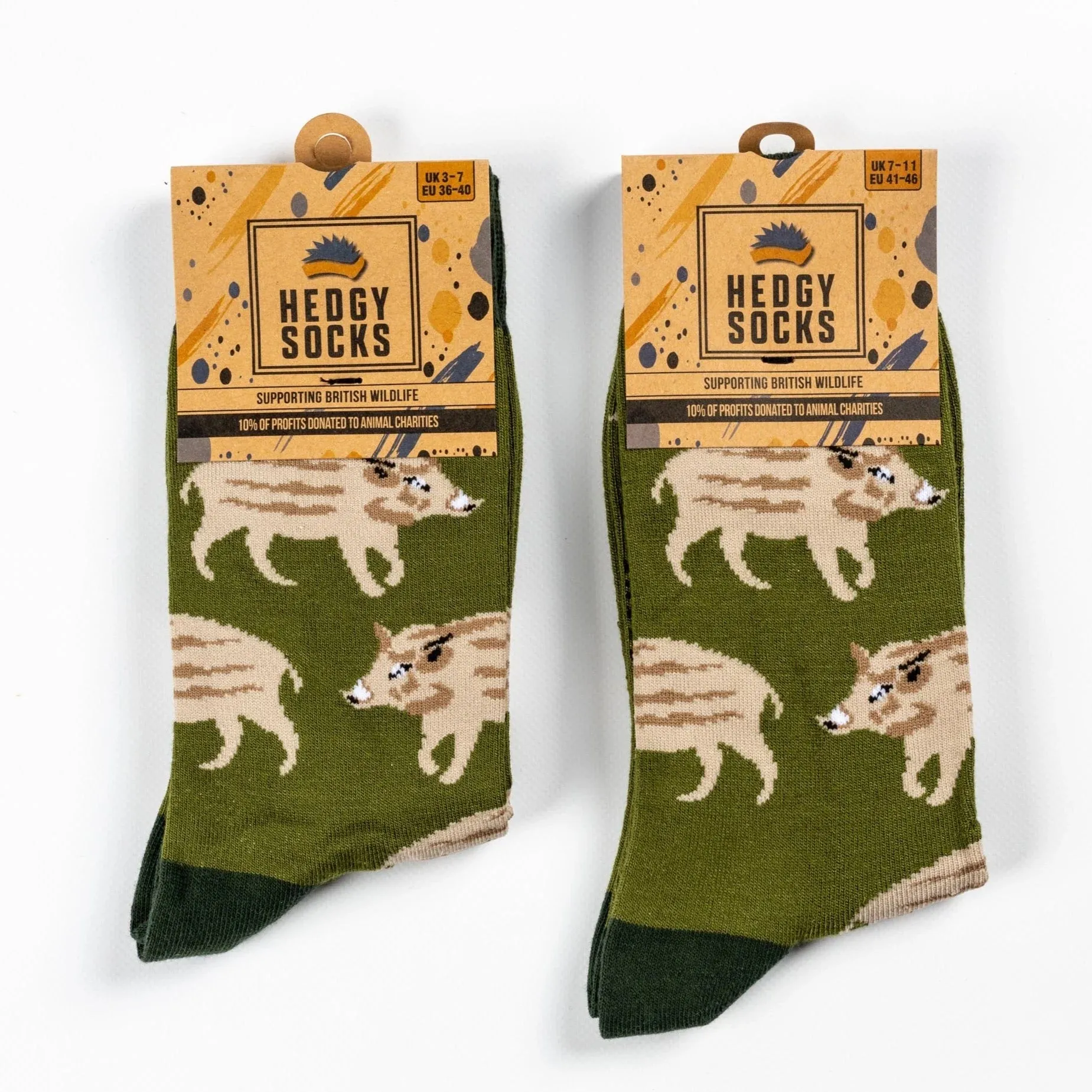 Wild Boar Bamboo Socks by Hedgy Socks