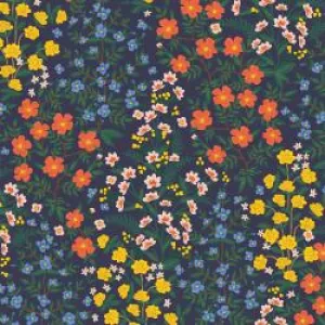 Wildwood Garden in Navy Canvas -- Camont by Rifle Paper Co. for Cotton   Steel Fabrics