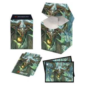 Willowdusk, Essence Seer, Strixhaven Commander PRO 100  Deck Box and 100ct Sleeves Featuring Witherbloom