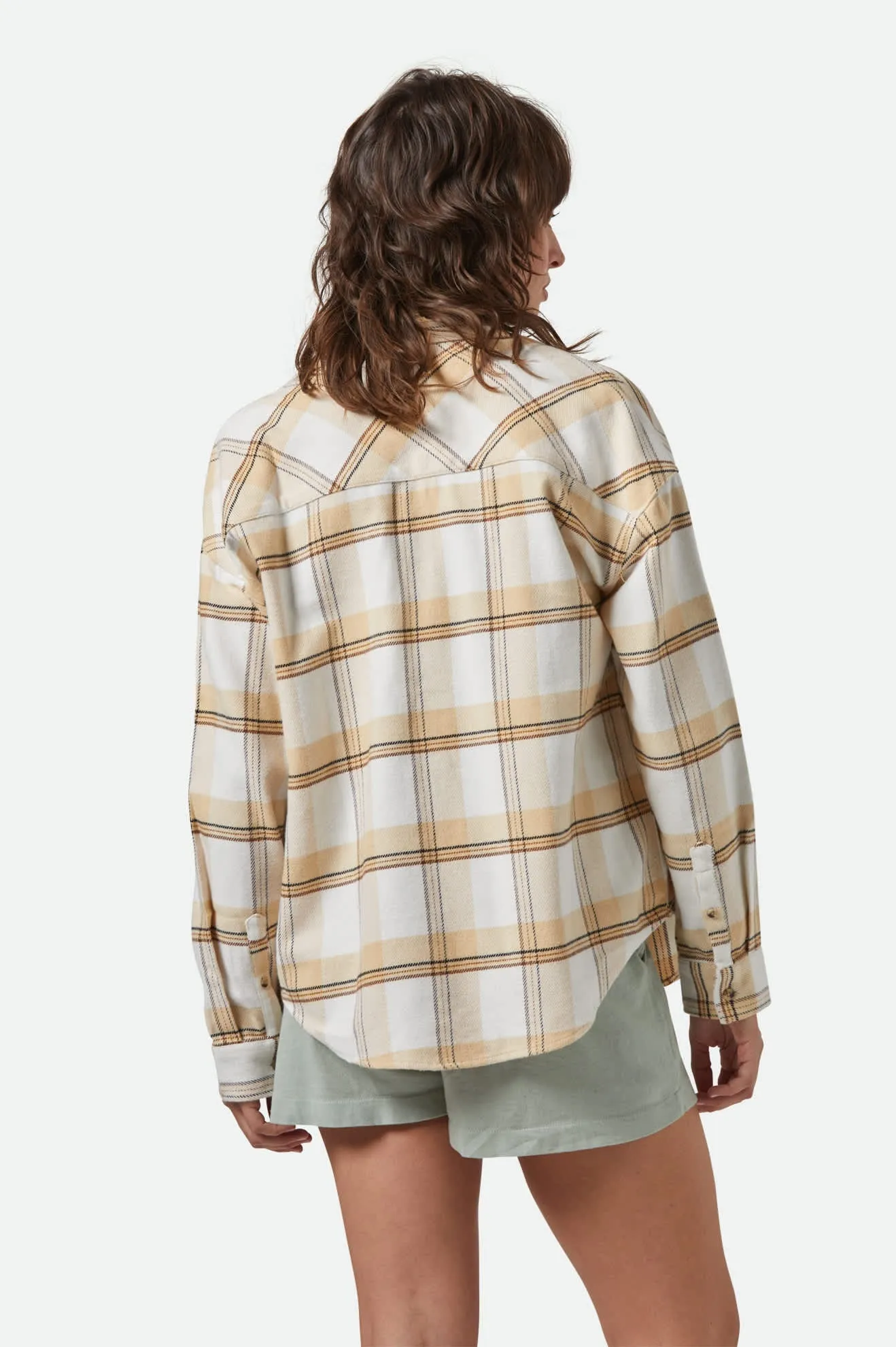 Womens  Bowery Classic Flannel | Off White/Semolina/Washed Copper