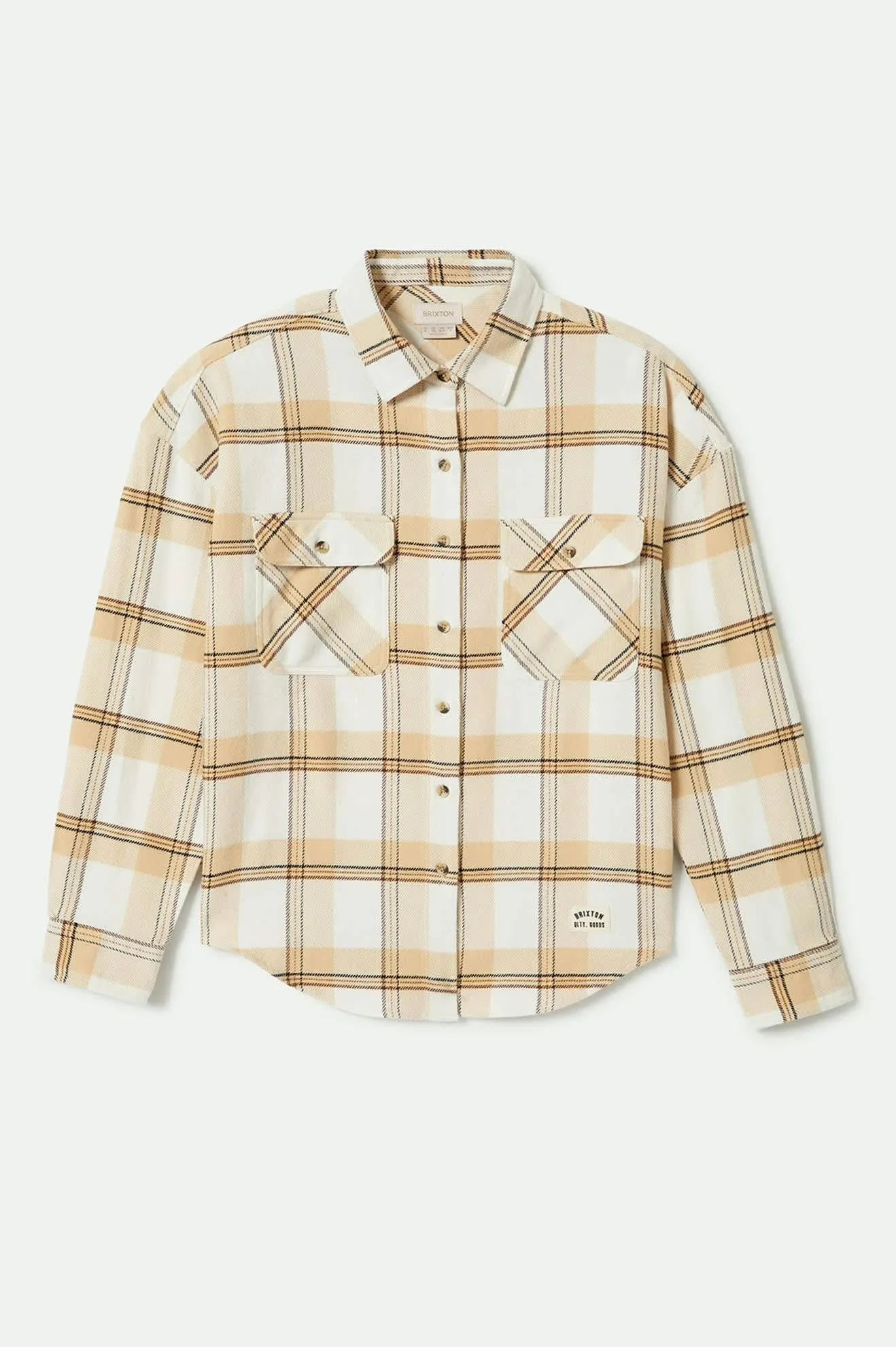 Womens  Bowery Classic Flannel | Off White/Semolina/Washed Copper