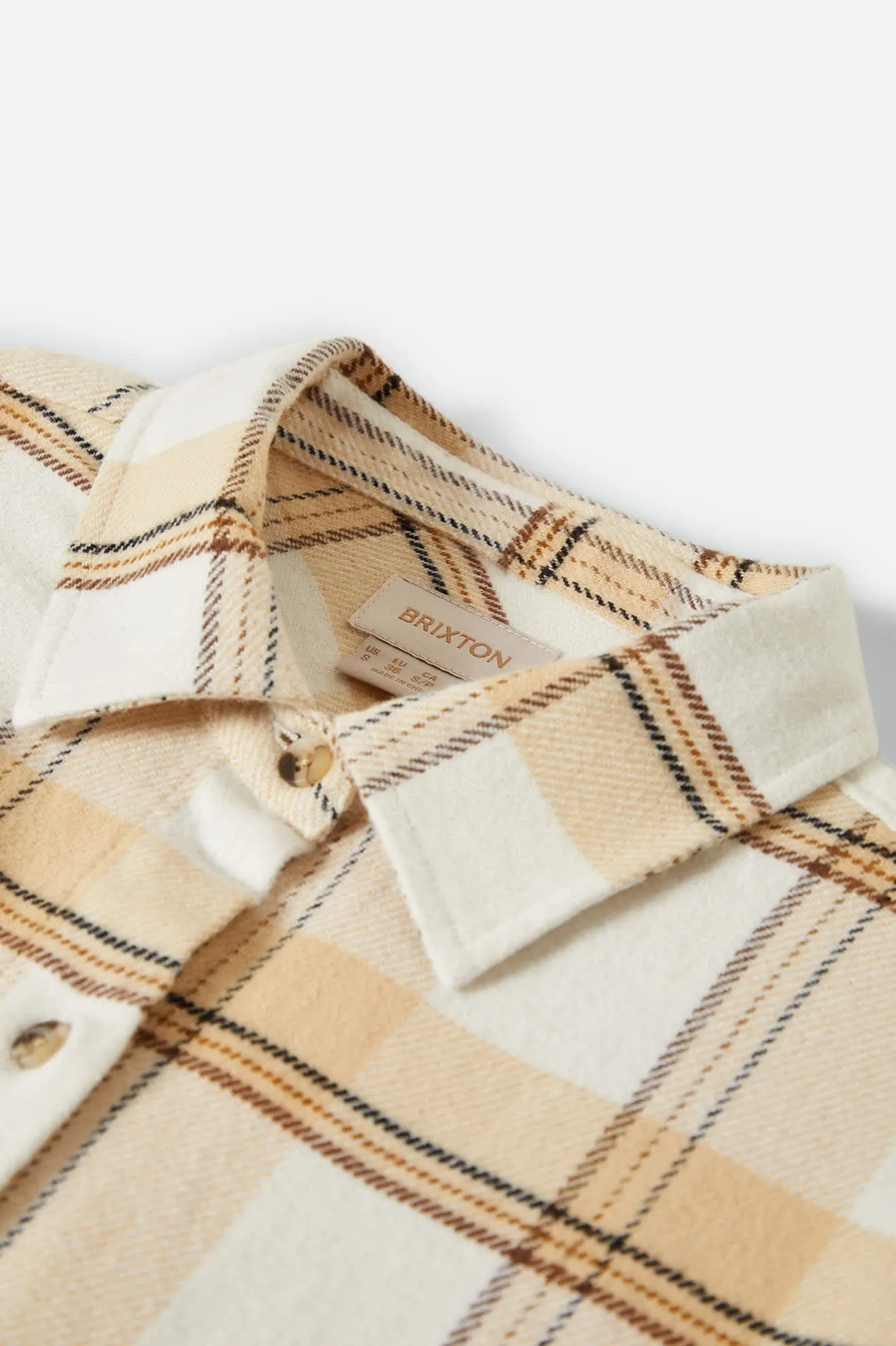 Womens  Bowery Classic Flannel | Off White/Semolina/Washed Copper