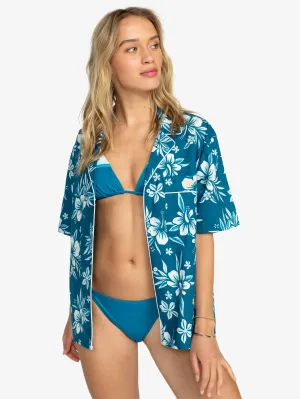 Womens Mai Tai Button Up Short Sleeve Shirt