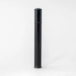 Wooden Incense Storage Tube With Bamboo Motif, 5.6 inch