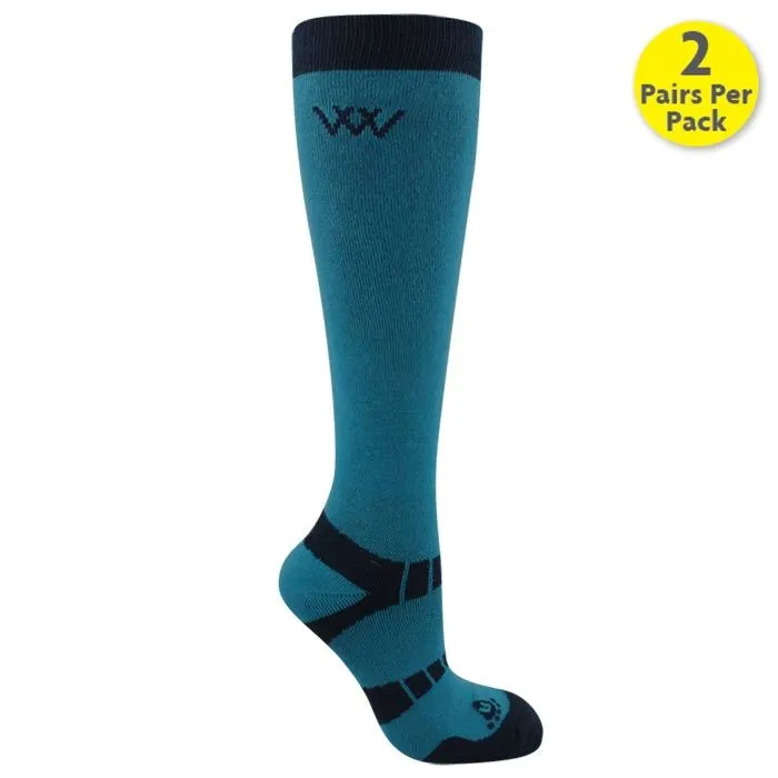 Woof Wear Long Bamboo Waffle Riding Sock