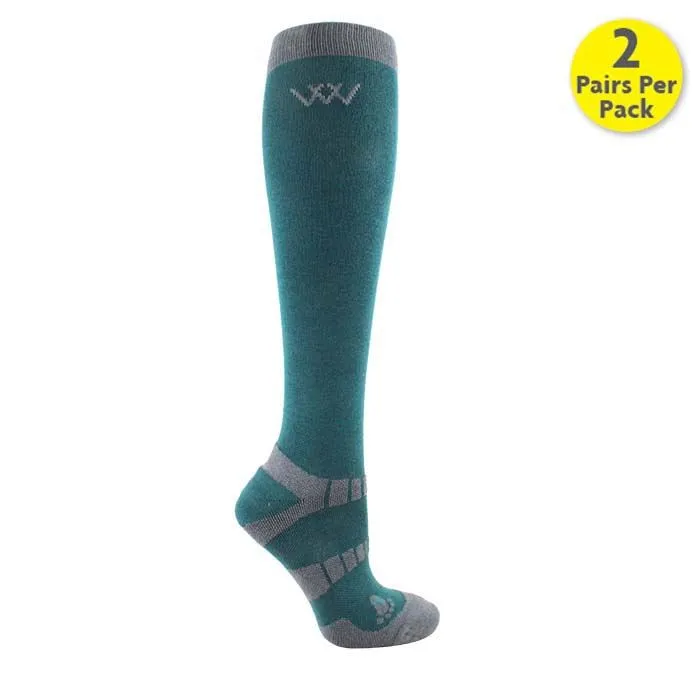 Woof Wear Long Bamboo Waffle Riding Sock