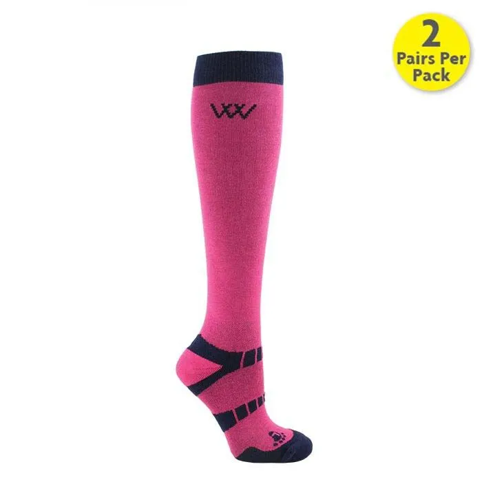 Woof Wear Long Bamboo Waffle Riding Sock