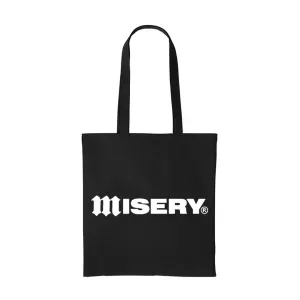 WORDMARK LOGO BLACK TOTE BAG