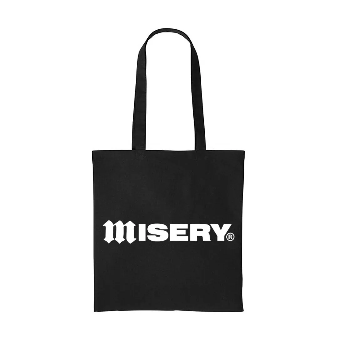 WORDMARK LOGO BLACK TOTE BAG