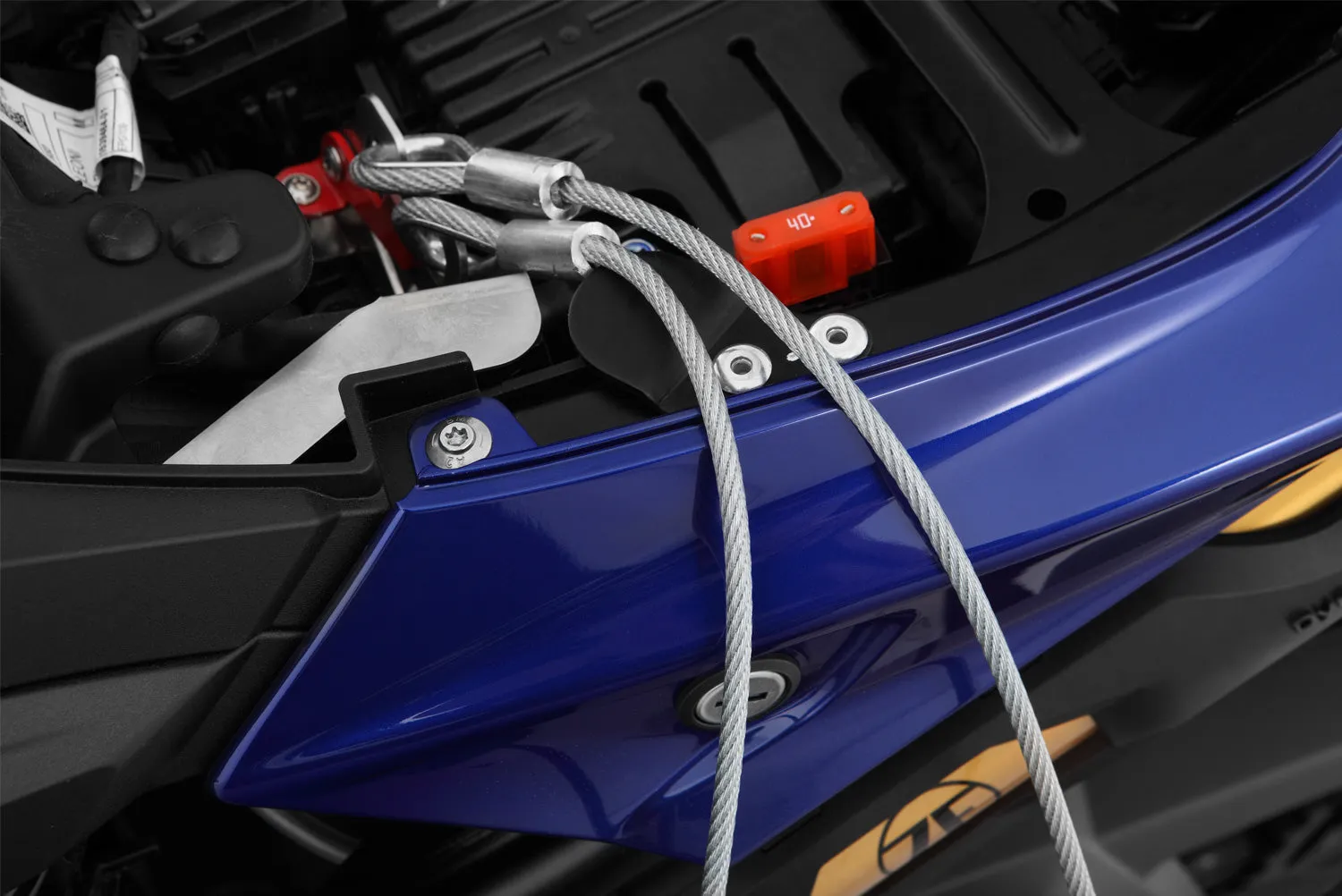 Wunderlich helmet anti-theft system »HELM-LOCK« - stainless steel