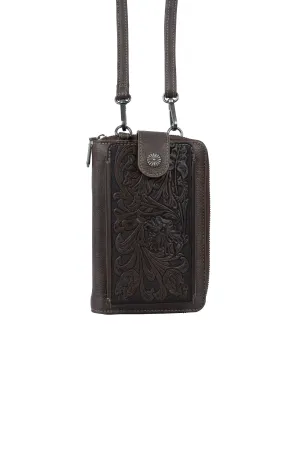 X5W2936BAG Wrangler Natalie Wallet Bag Chocolate