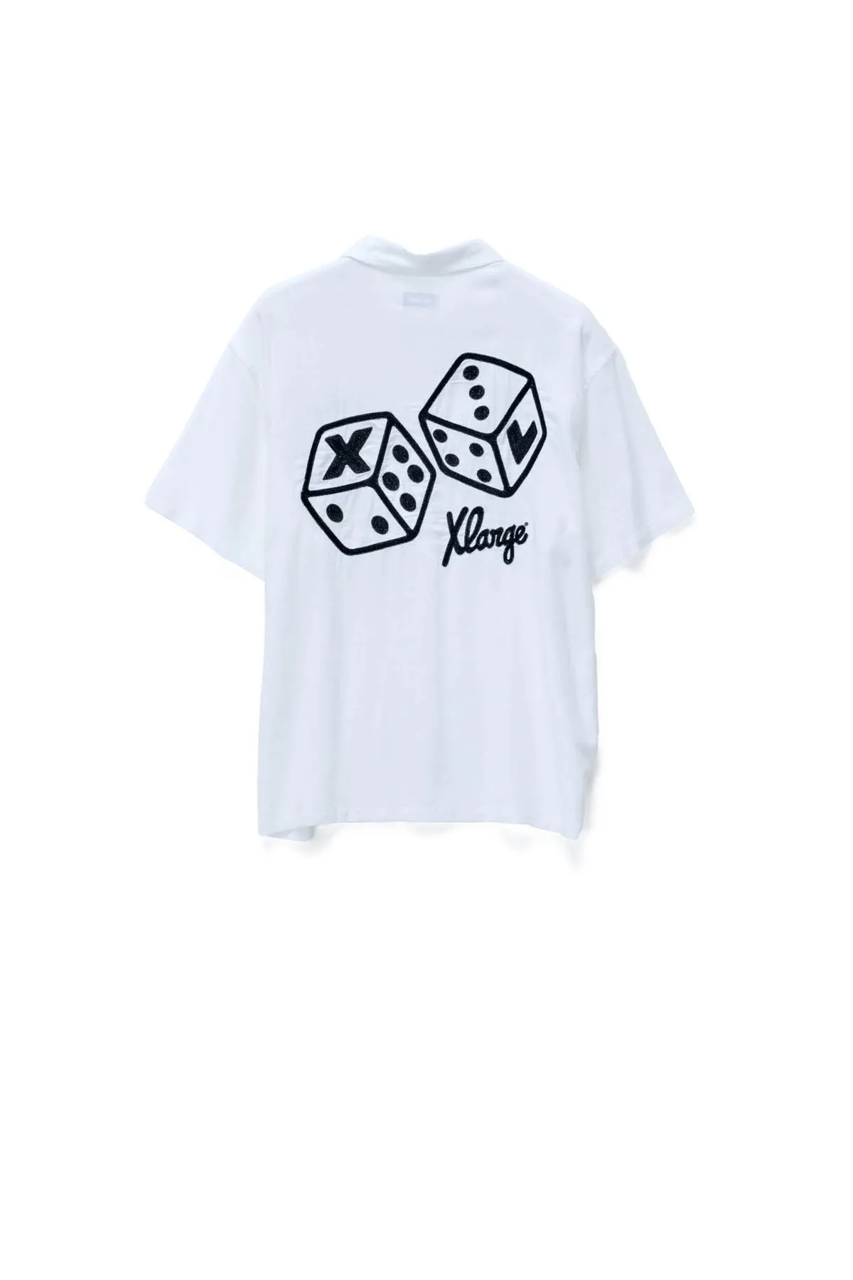 XL DICE EMB SHIRT - WHITE