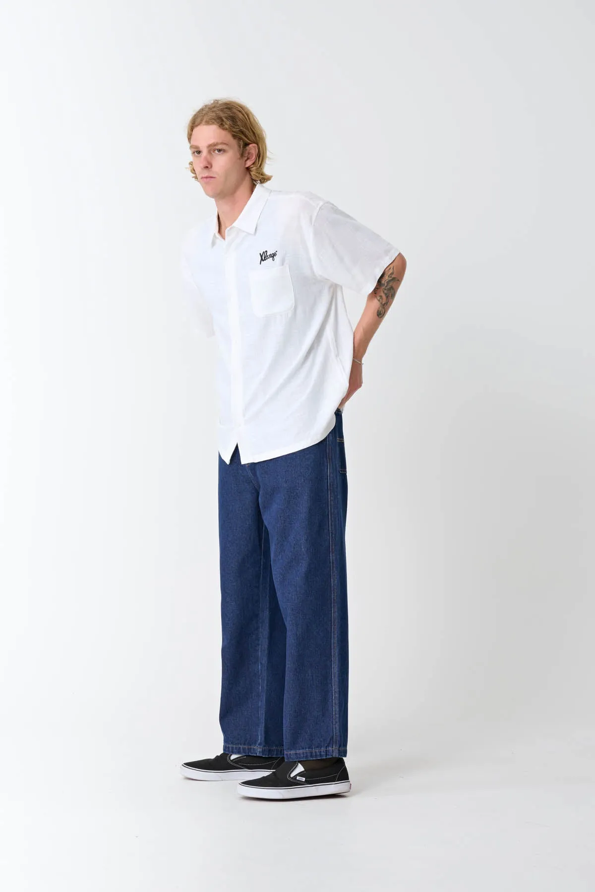 XL DICE EMB SHIRT - WHITE