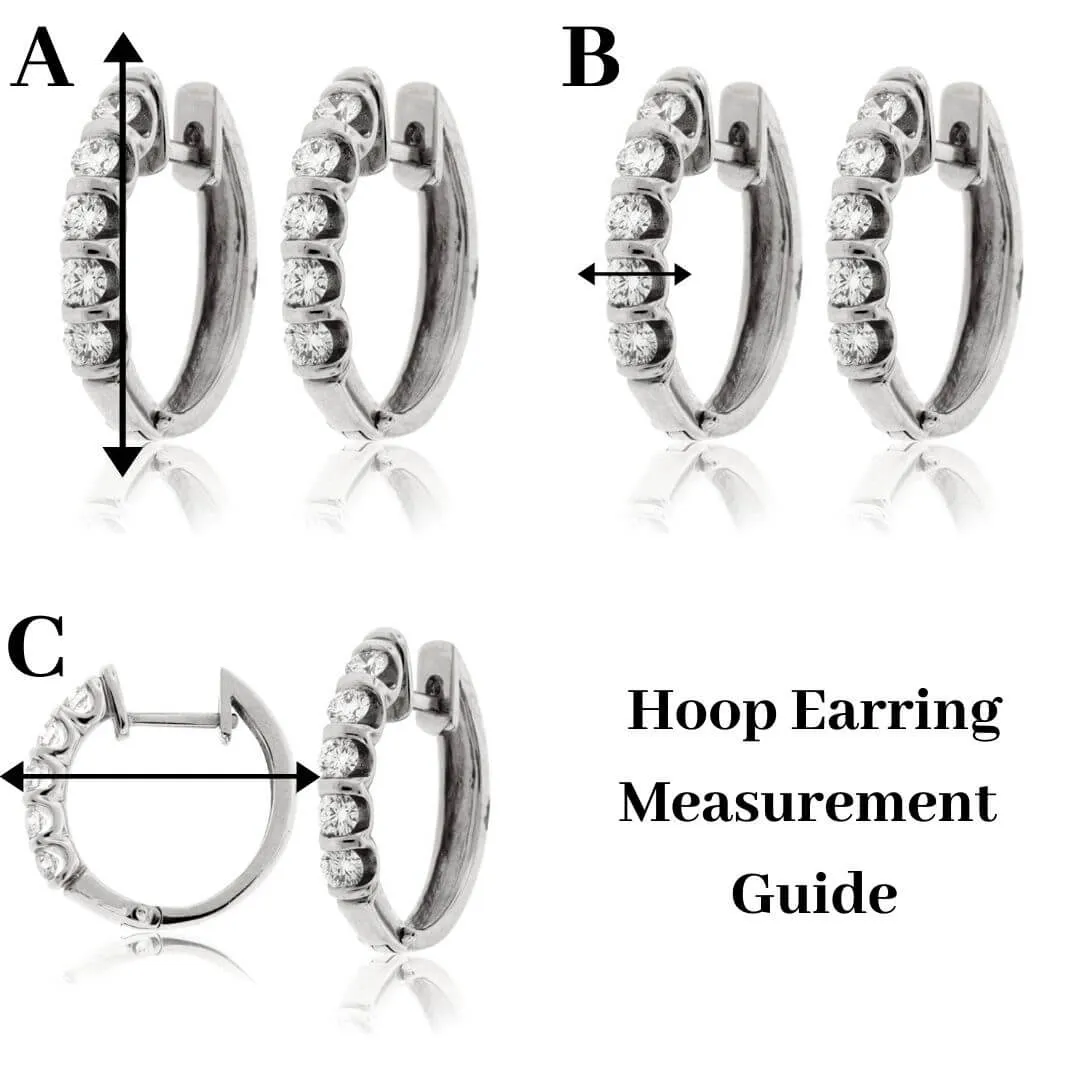 Yellow Gold Endless Hoop with Pearl Anti Clastic Earrings